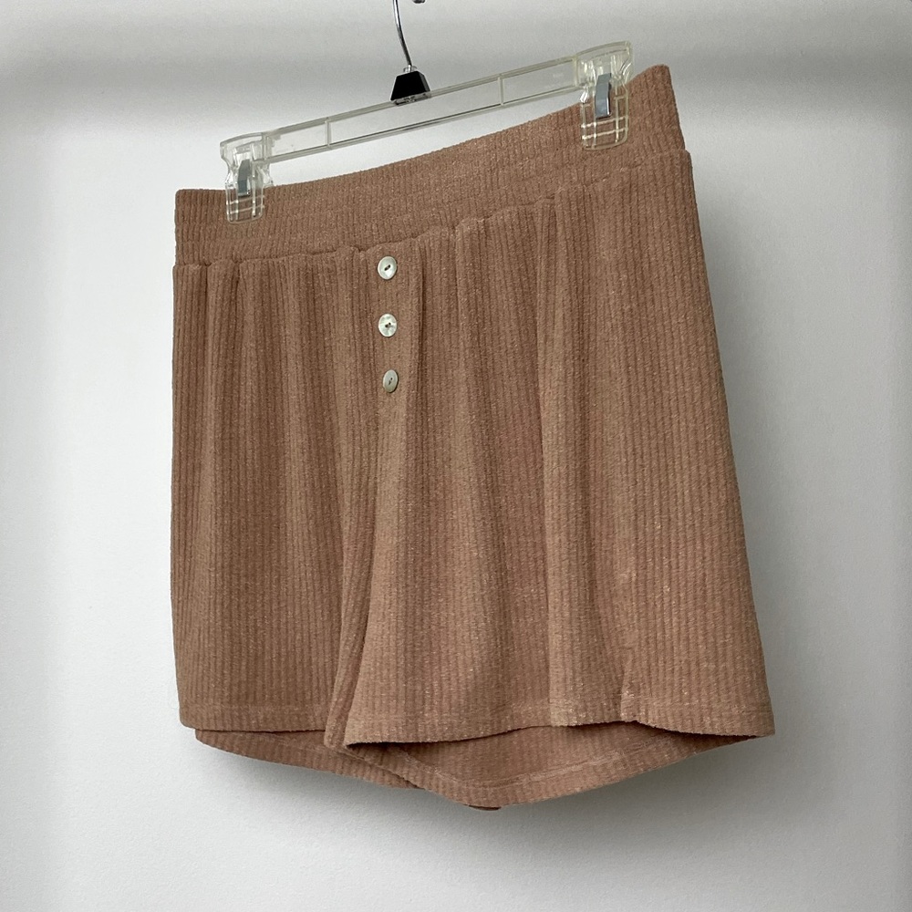 NWOT, Never Worn! Madewell MWL Rib Pull-On Shorts, Size Medium, Faded Earth
